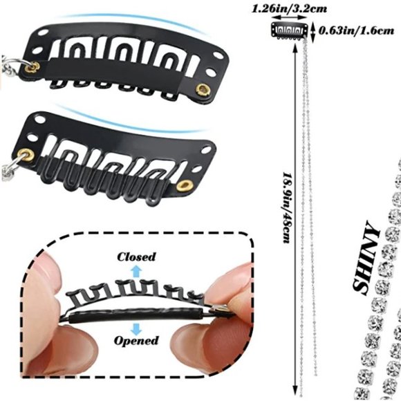 NEW Sparkling Bling Swarovski Crystal Rhinestone & Pearl Hair Accessorie… - Picture 13 of 14